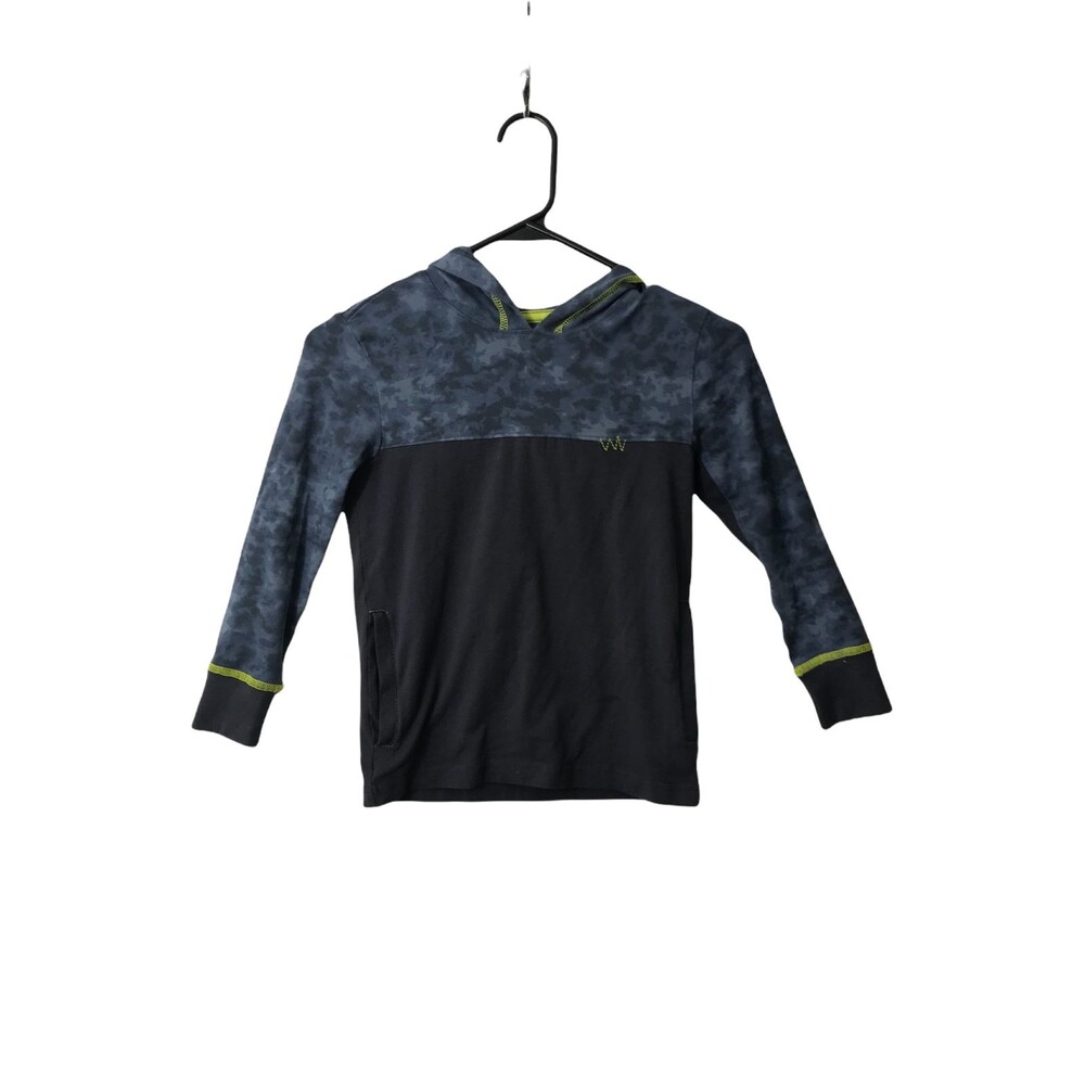 Tommy Bahama Kids Hoodie Long Sleeve Shirt Size 5/6 Boys Blue